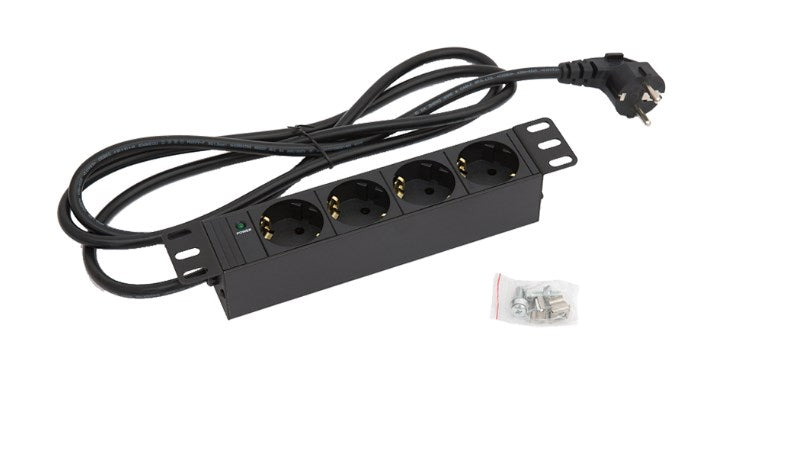 Triton 10-4fach-Steckdosenleiste lt. DIN, max. 16 A, Kabel 3 x 1,5 mm 2 m Triton 10-4fach-Steckdosenleiste lt. DIN, max. 16 A, Kabel 3 x 1,5 mm 2 m
